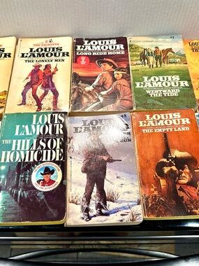 Louis L'Amour Paperback Western Book Lot - Multi-Color Covers 20 total